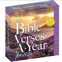 Bible Verses 2026 Page-a-Day Desk Calendar