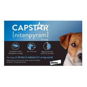 Capstar Small Dog 11mg 2-25 lbs Blue