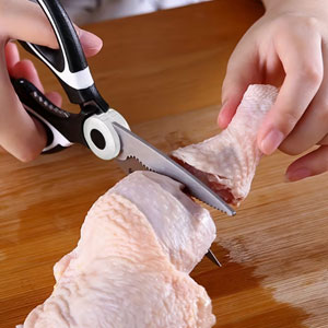 Kitchen Knife, Multifunctional Stainless Steel Strong Food Scissors, Suitable for Duck.