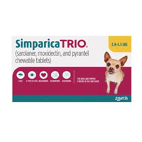 Simparica TRIO for Dogs 2.8-5.5 lbs